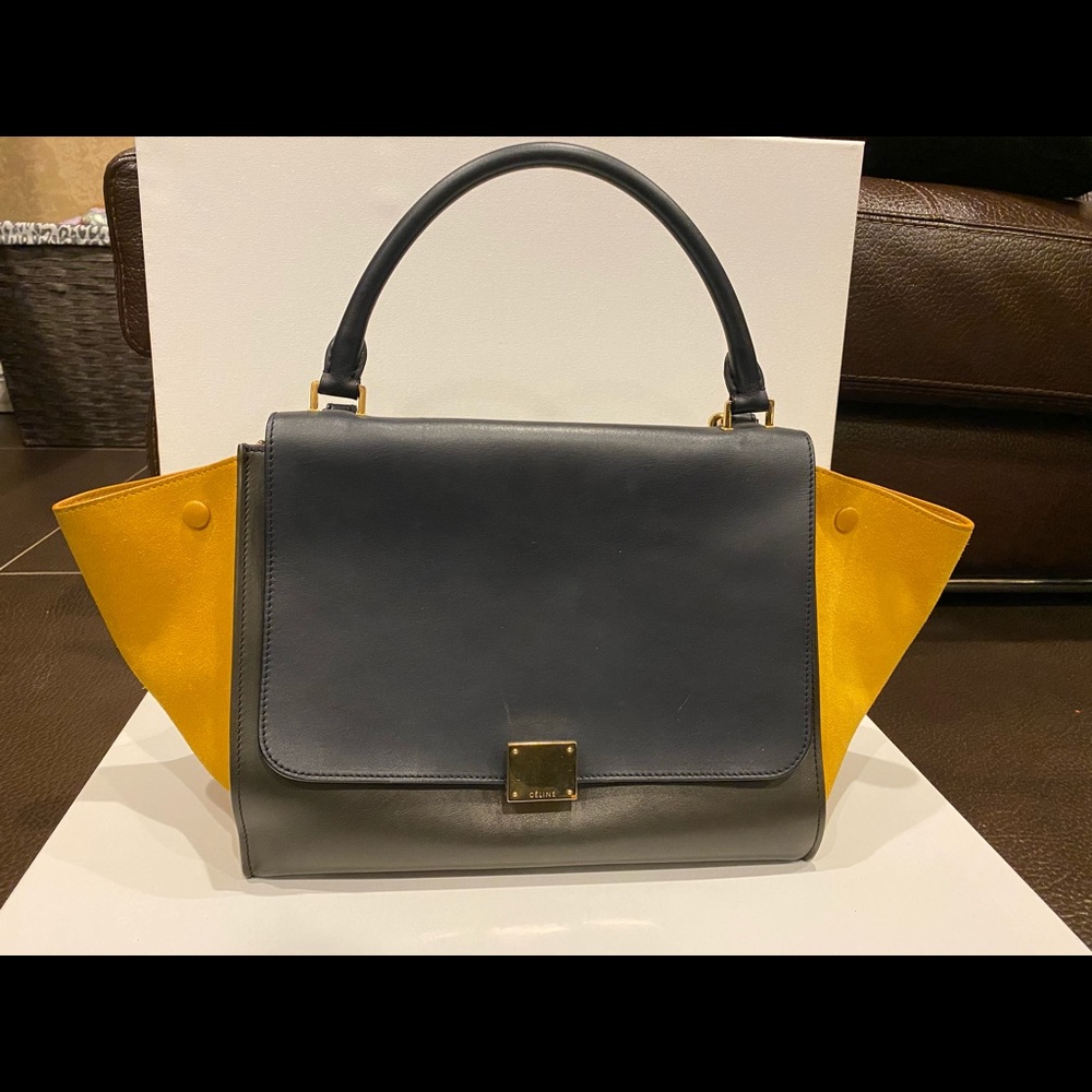 CELINE Trapeze Tri-Color Bag - Picture 3 of 8